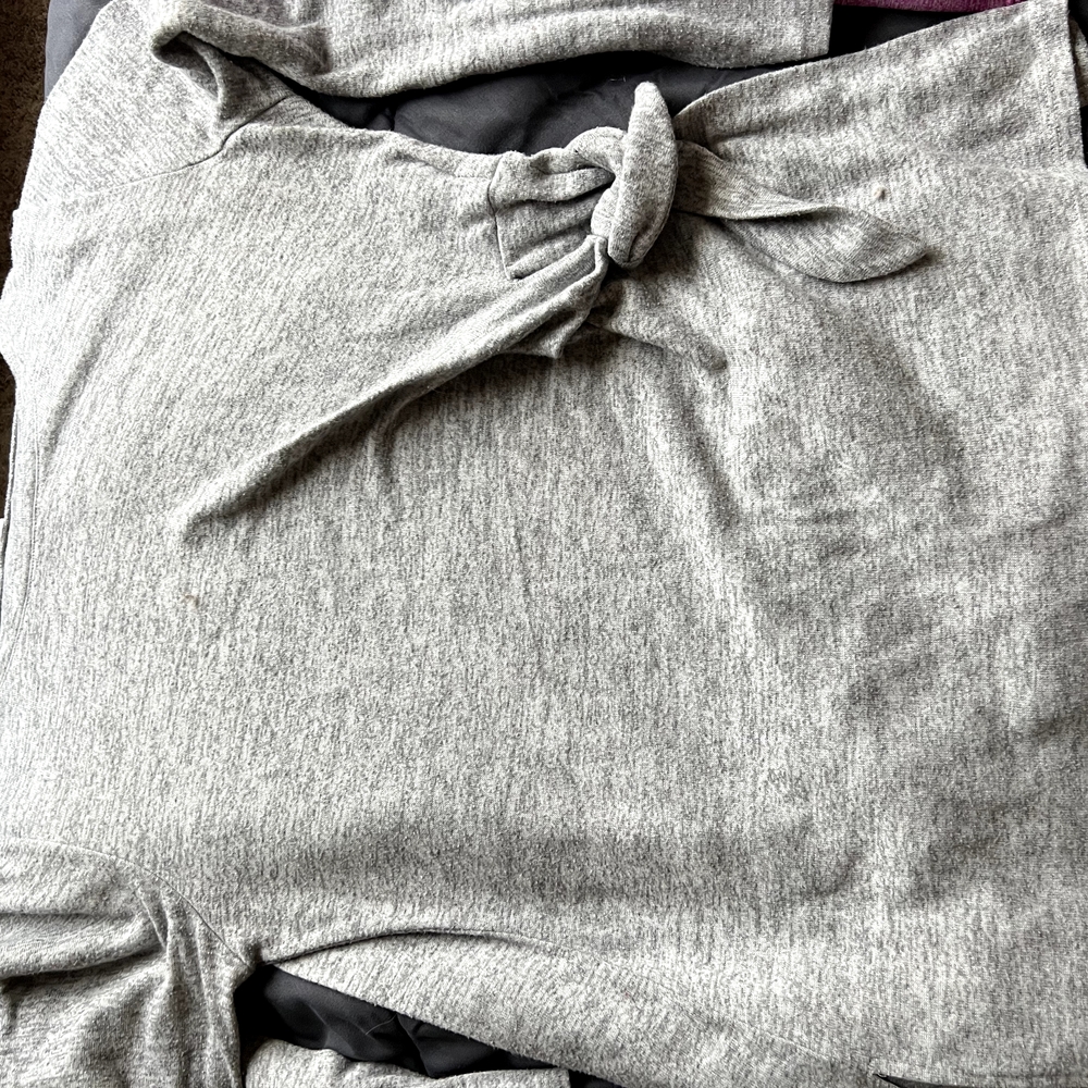 Cozy Gray Knit Sweater